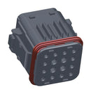AMPHENOL INDUSTRIAL USCM124-005 Automotive Connector Housing, 12+4P, X-Key, Black, USCM Series, Plug, 16 Ways