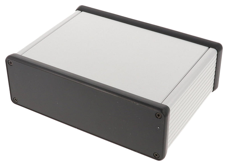 HAMMOND 1455T1202 Metal Enclosure, w/Plastic End Panel, Small, Aluminium, 120 mm, 165 mm, 52 mm