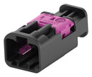 TE CONNECTIVITY 2306498-1 Automotive Connector Housing, A-Key, Jet Black, MATE-AX Series, Plug, 2 Ways