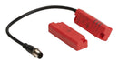 IDEM 402004 Safety Interlock Switch, RFID, PNP, LPZ Series, Cable with 8 Pin M12 Connector, IP67, IP69K