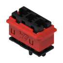 WURTH ELEKTRONIK 491101013 Connector Housing, Black/Red, WR-WSP Series, Receptacle, 3 Ways