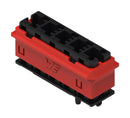 WURTH ELEKTRONIK 491101015 Connector Housing, Black/Red, WR-WSP Series, Receptacle, 5 Ways