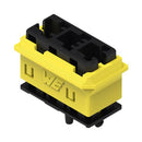 WURTH ELEKTRONIK 491104013 Connector Housing, Black/Yellow, WR-WSP Series, Receptacle, 3 Ways