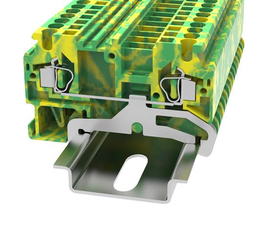 MULTICOMP PRO MP012885 DIN Rail Mount Terminal Block, 2 Ways, 28 AWG, 12 AWG, 2.5 mm&sup2;, Clamp