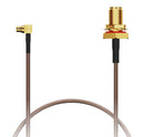 GCT CAB725RF-0100-00-A-1 RF / Coaxial Cable Assembly, IP67, 6GHz Frequency, 3.9 ", 100 mm, RG178, MMCX Right Angle Plug