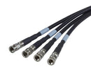 3M 1CX6-44-QG-005.0 RF / Coaxial Cable Assembly, Screw Type, 16.4 ft, 5 m, Premium Flex, 1.0/2.3 DIN Straight Plug, x 4
