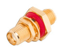 RF SOLUTIONS ADP-SMAF-SMAFIP-PNL RF / Coaxial Adapter, SMA, Jack, SMA, Jack, Straight Panel Adapter, 50 ohm
