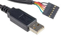 MULTICOMP PRO MP016562 Smart Cable, USB to UART Converter, D Sub 6 Position Receptacle, 1.8m Length