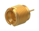 HUBER+SUHNER 12_SMPM-50-0-F2/111_NE RF / Coaxial Connector, Full Detent, SMPM Coaxial, Straight Bulkhead Plug, Through Hole Vertical