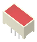 KINGBRIGHT DE/2SURKD LED Bar Graph Array, Red Diffused Lens, Hyper Red, 20 mA, 1.95 V, 600 mcd, 2 LEDs, 7.5mm x 14mm