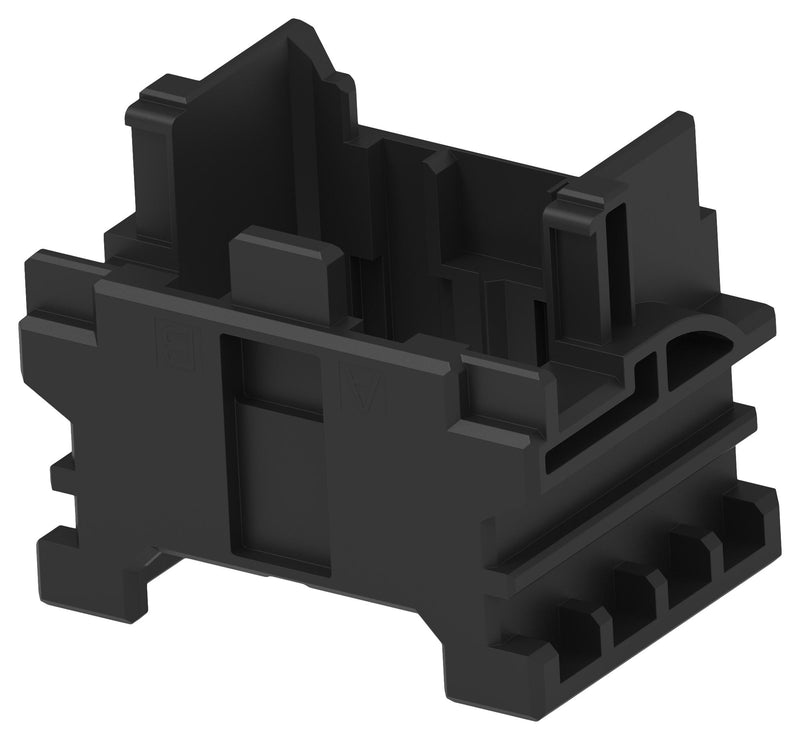 TE CONNECTIVITY 2390402-1 Connector Accessory, 2 Lever Locking, Black, Connector Base Housing, Rectangular Connectors
