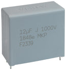 VISHAY MKP1848E61212KP4 Power Film Capacitor, Metallized PP, Radial Box - 4 Pin, 12 µF, ± 10%, DC Link, Through Hole