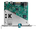 KVASER 01811-2 ATX Bracket, H-MTD 100/1000 Base-T1, for Fixed Workstations, HIL Systems and Long-Term Test Rigs