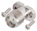 AMPHENOL SV MICROWAVE SF2921-61345-1S RF / Coaxial Connector, SMA Coaxial, Straight Flanged Jack, Compression, 50 ohm, Beryllium Copper
