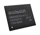 SWISSBIT SFEM040GB2ED1TB-I-EF-11P-STD Flash Memory, 3D pSLC NAND, 40 GB, 40G x 8bit, eMMC 5.1, BGA, 153 Pins