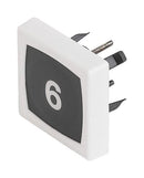 SCHURTER 1241.1104.7097 Tactile Switch, MCS18 Front Series, Top Actuated, Panel Mount, Round Button, 300 gf
