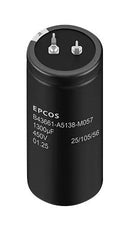 TDK B43661A5118M957 Electrolytic Capacitor, 1190 µF, 450 V, ± 20%, Snap-In, 3000 hours @ 105°C