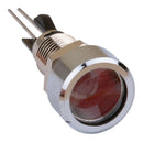 MENTOR 2672.8011 LED Panel Mount Indicator, 625nm, 60 deg, High Efficiency Red, 2.5 V, 13 mm, 30 mA, 80 mcd, IP65