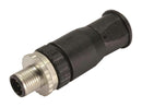 HARTING 21033191801 Sensor Connector, M12, Male, 8 Positions, Screw Pin, Straight Cable Mount