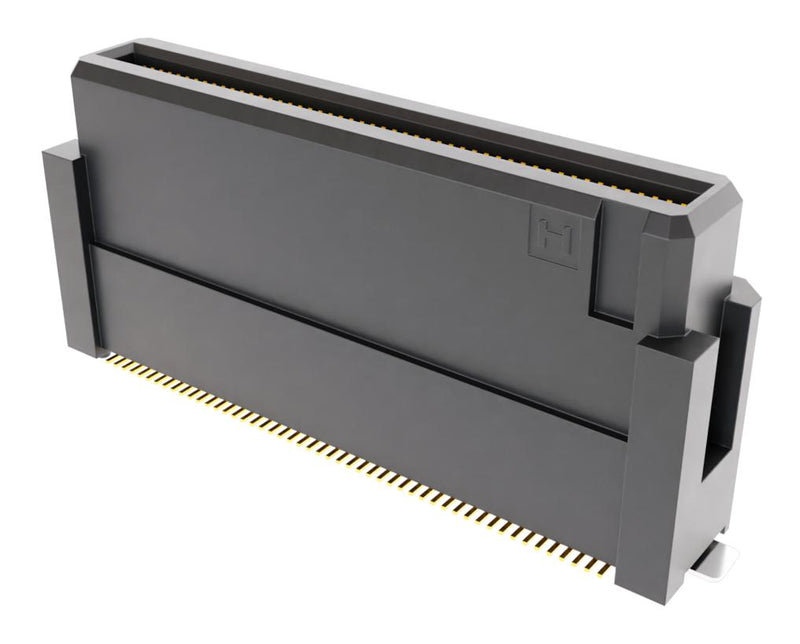HARWIN F10-10110045R Mezzanine Connector, Receptacle, 0.5 mm, 2 Rows, 100 Contacts, Surface Mount Straight