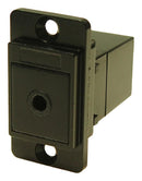 MULTICOMP PRO MP-CP30764MB Audio Adapter, Black Metal Frame, CSK Holes, 3.5mm Audio Jack, 3.5mm Audio Jack