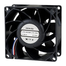 SAME SKY CFM-8032B-140-418 DC Axial Fan, 12 V, Square, 80 mm, 25 mm, Ball Bearing, 47.39 CFM