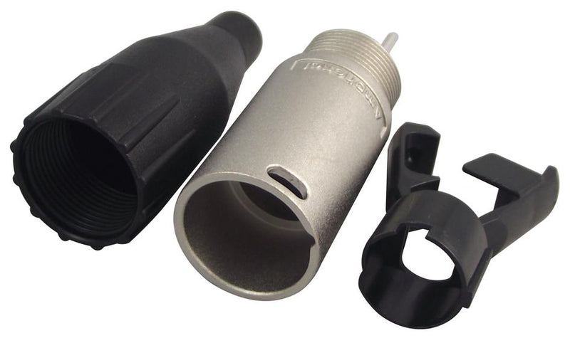 AMPHENOL AUDIO AC3MM XLR Connector, 3 Contacts, Plug, Cable Mount, Silver Plated Contacts, Metal Body, AC