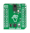 MIKROELEKTRONIKA MIKROE-6517 Add-On Board, Gesture Click, APDS-9500, Imaging-Based Proximity/Gesture Sensor, I2C, SPI, 3.3V in