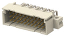 TE CONNECTIVITY 254325-E DIN 41612 Connector, Through Hole, Right Angle, 30 Contacts, Plug, 2.54 mm, 3 Row, a + b + c