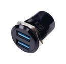 MULTICOMP PRO MP016671 USB Adapter, Black, 2x USB Type A Receptacle, 2x USB Type A Receptacle, USB 3.0