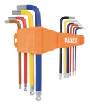 KLEIN TOOLS CBLS10 Hex Key Set, Long Ball End, 10 Pieces of Size 3/32, 7/64, 1/8, 9/64, 5/32, 3/16, 7/32, 1/4 and 5/16"