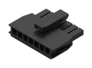 WURTH ELEKTRONIK 626008130808 Connector Housing, 1 Row, PA66, Black, WR-NPC2 Series, Receptacle, 8 Ways, 2.5 mm