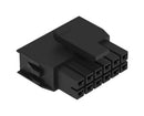 WURTH ELEKTRONIK 626014230808 Connector Housing, 2 Row, PA66, Black, WR-NPC2 Series, Receptacle, 14 Ways, 2.5 mm