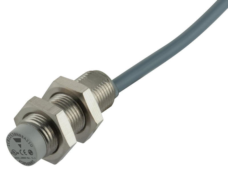 CARLO GAVAZZI ICB12S30N08A2IO Inductive Proximity Sensor, 8 mm, NPN/Push Pull/PNP, M12 x 1, 10 to 36 VDC