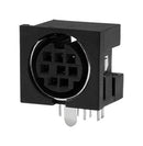 SAME SKY MD-80S DIN Audio / Video Connector, 8 Contacts, Jack, PCB Mount, Through Hole Right Angle