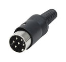 SAME SKY SD-80 DIN Audio / Video Connector, 8 Contacts, Plug, Cable Mount, Solder