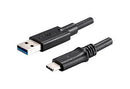 SAME SKY CBL-A31-C31-20BP USB Cable, Type A Plug to Type C Plug, 2 m, 6.6 ft, USB 3.2 Gen 1, Black