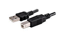 SAME SKY CBL-UA-UB-05BP USB Cable, Type A Plug to Type B Plug, 500 mm, 19.7 ", USB 2.0, Black
