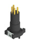 AMPHENOL CONEC 42-01218 Sensor Connector, M8, Male, 4 Positions, PCB Pin, Straight PCB Mount