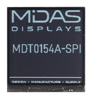 MIDAS DISPLAYS MDTR0154A-SPI TFT LCD, 1.54 ", 200 x 200 Pixels, Square, Mono, 2.8V