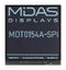 MIDAS DISPLAYS MDTR0154A-SPI TFT LCD, 1.54 ", 200 x 200 Pixels, Square, Mono, 2.8V