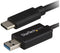 STARTECH USBC3LINK USB Cable, Type C Plug to Type A Plug, 2 m, 6.6 ft, USB 3.2, Black