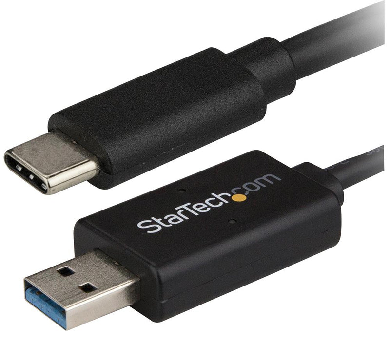 STARTECH USBC3LINK USB Cable, Type C Plug to Type A Plug, 2 m, 6.6 ft, USB 3.2, Black