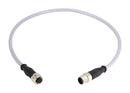 HARTING 21348485882020 CABLE ASSY, 8P M12 PLUG-RCPT, 6.6 , GRY