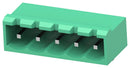 TE CONNECTIVITY - BUCHANAN 2842518-5 Terminal Block, PA66, Green, 1Row, Header, 5.08 mm, 5 Ways, 15 A, 300 V, Through Hole Right Angle