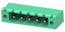 TE CONNECTIVITY - BUCHANAN 2842524-5 Terminal Block, PA66, Green, 1Row, w/Flange, Header, 5.08 mm, 5 Ways, 15 A, 300 V