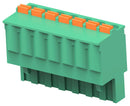 TE CONNECTIVITY - BUCHANAN 2842514-7 Pluggable Terminal Block, PA66, Green, 1Row, 5.08 mm, 7 Ways, 26 AWG, 12 AWG, Push In