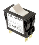 SCHURTER 4430.2609 Thermal Circuit Breaker, Rocker Actuation, TA45 Series, 4 A, 2 Pole, 60 V, 240 V, Snap In, Panel