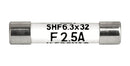 SCHURTER 8020.5076 Fuse, Cartridge, Fast Acting, 6.3 A, 500 V, 6.3mm x 32mm, 1/4" x 1-1/4", SHF Series