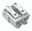 WAGO 294-4012 Pluggable Terminal Block, Lighting Conn, 10 mm, 2 Ways, 18 AWG, 12 AWG, 2.5 mm², Push In